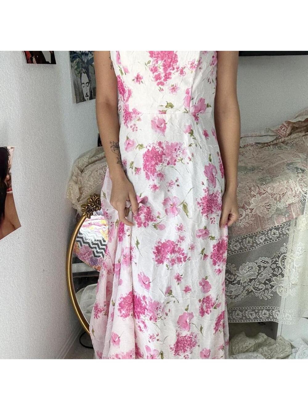Victoria S Secret Women's Pink and Multi Dress